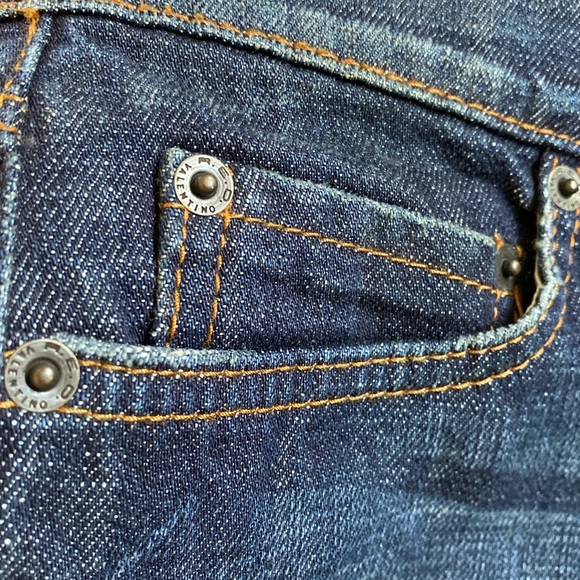 Red Valentino Crystal Encrusted V Logo Signature Jeans Never Used - Picture 9 of 16